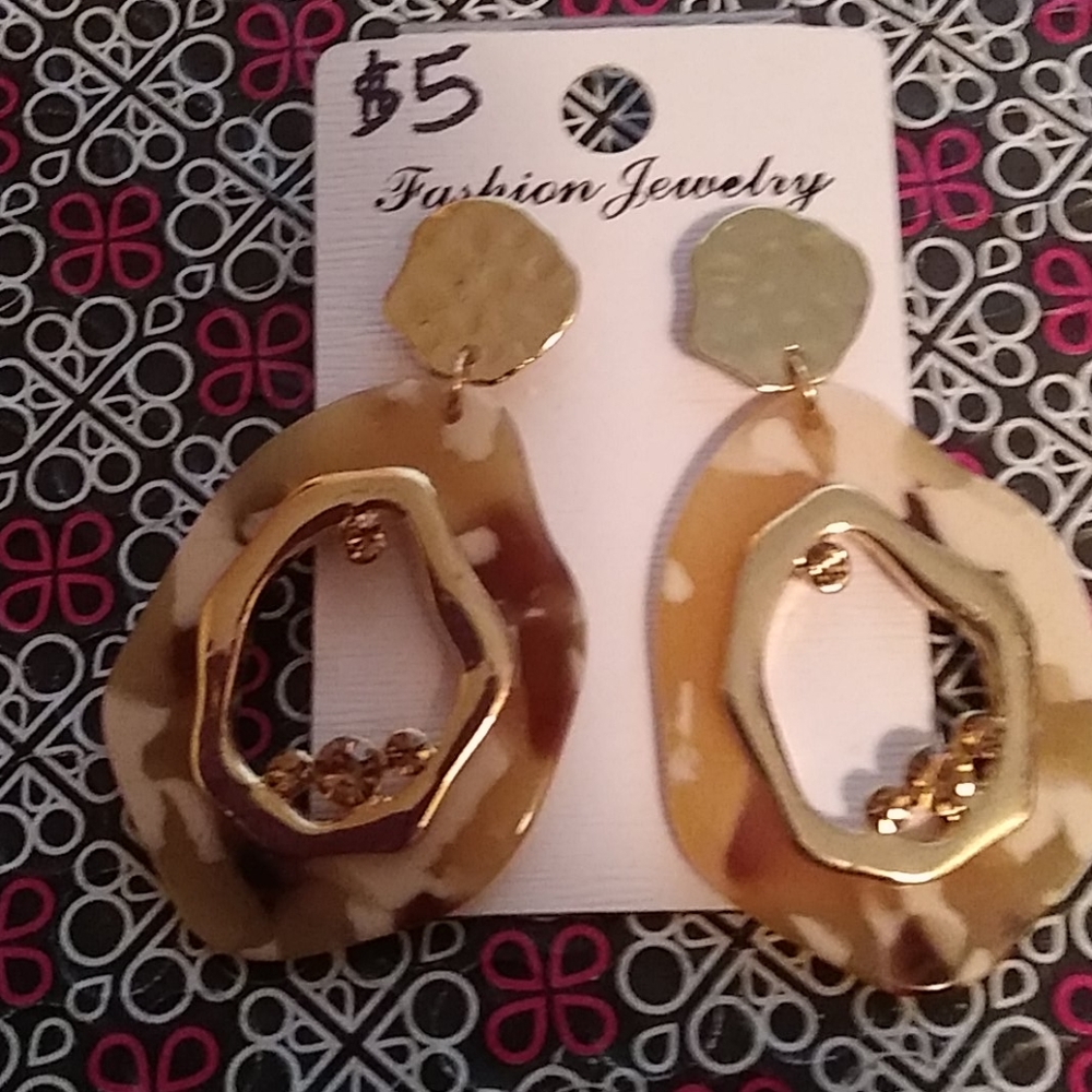 Beautiful earrings and hoops earrings